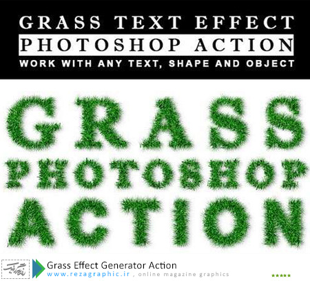 اکشن افکت چمن برای فتوشاپ - Grass Effect Generator Action